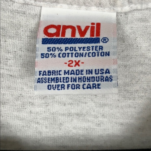 Anvil light grey short sleeved polo shirt size 2X. - Picture 6 of 8